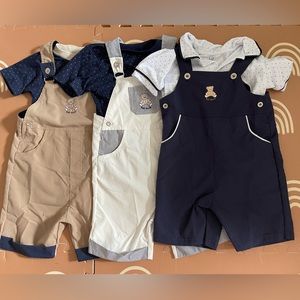 Bundle of 3 overall sets 18-24m